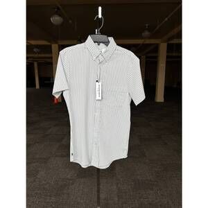 NEW MIZZEN + MAIN men's eastland button down shirt in green